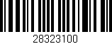 Código de barras (EAN, GTIN, SKU, ISBN): '28323100'