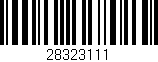 Código de barras (EAN, GTIN, SKU, ISBN): '28323111'