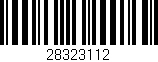 Código de barras (EAN, GTIN, SKU, ISBN): '28323112'