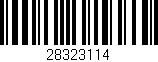 Código de barras (EAN, GTIN, SKU, ISBN): '28323114'