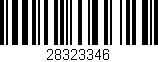 Código de barras (EAN, GTIN, SKU, ISBN): '28323346'