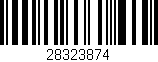 Código de barras (EAN, GTIN, SKU, ISBN): '28323874'
