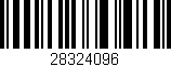 Código de barras (EAN, GTIN, SKU, ISBN): '28324096'