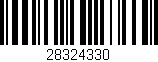Código de barras (EAN, GTIN, SKU, ISBN): '28324330'