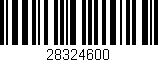 Código de barras (EAN, GTIN, SKU, ISBN): '28324600'