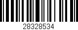 Código de barras (EAN, GTIN, SKU, ISBN): '28328534'