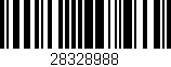 Código de barras (EAN, GTIN, SKU, ISBN): '28328988'
