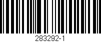 Código de barras (EAN, GTIN, SKU, ISBN): '283292-1'