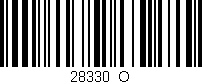 Código de barras (EAN, GTIN, SKU, ISBN): '28330_O'