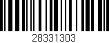 Código de barras (EAN, GTIN, SKU, ISBN): '28331303'