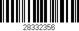 Código de barras (EAN, GTIN, SKU, ISBN): '28332356'