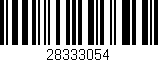 Código de barras (EAN, GTIN, SKU, ISBN): '28333054'