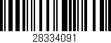 Código de barras (EAN, GTIN, SKU, ISBN): '28334091'