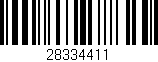 Código de barras (EAN, GTIN, SKU, ISBN): '28334411'