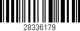 Código de barras (EAN, GTIN, SKU, ISBN): '28336179'