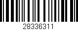 Código de barras (EAN, GTIN, SKU, ISBN): '28336311'