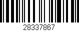 Código de barras (EAN, GTIN, SKU, ISBN): '28337867'