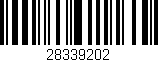 Código de barras (EAN, GTIN, SKU, ISBN): '28339202'
