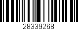 Código de barras (EAN, GTIN, SKU, ISBN): '28339268'