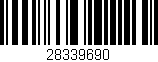Código de barras (EAN, GTIN, SKU, ISBN): '28339690'