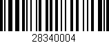 Código de barras (EAN, GTIN, SKU, ISBN): '28340004'