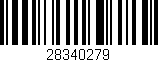 Código de barras (EAN, GTIN, SKU, ISBN): '28340279'
