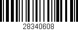 Código de barras (EAN, GTIN, SKU, ISBN): '28340608'
