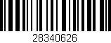 Código de barras (EAN, GTIN, SKU, ISBN): '28340626'