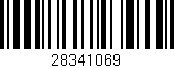 Código de barras (EAN, GTIN, SKU, ISBN): '28341069'