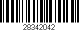 Código de barras (EAN, GTIN, SKU, ISBN): '28342042'