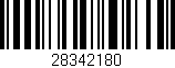 Código de barras (EAN, GTIN, SKU, ISBN): '28342180'