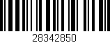 Código de barras (EAN, GTIN, SKU, ISBN): '28342850'