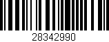 Código de barras (EAN, GTIN, SKU, ISBN): '28342990'