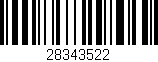 Código de barras (EAN, GTIN, SKU, ISBN): '28343522'