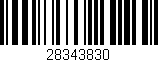 Código de barras (EAN, GTIN, SKU, ISBN): '28343830'