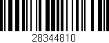Código de barras (EAN, GTIN, SKU, ISBN): '28344810'