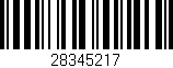 Código de barras (EAN, GTIN, SKU, ISBN): '28345217'