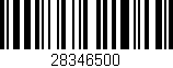 Código de barras (EAN, GTIN, SKU, ISBN): '28346500'