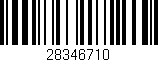 Código de barras (EAN, GTIN, SKU, ISBN): '28346710'