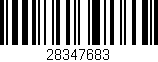 Código de barras (EAN, GTIN, SKU, ISBN): '28347683'