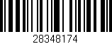 Código de barras (EAN, GTIN, SKU, ISBN): '28348174'