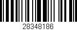 Código de barras (EAN, GTIN, SKU, ISBN): '28348186'