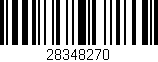 Código de barras (EAN, GTIN, SKU, ISBN): '28348270'