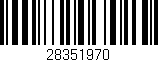 Código de barras (EAN, GTIN, SKU, ISBN): '28351970'