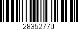 Código de barras (EAN, GTIN, SKU, ISBN): '28352770'