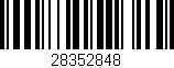 Código de barras (EAN, GTIN, SKU, ISBN): '28352848'