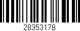 Código de barras (EAN, GTIN, SKU, ISBN): '28353178'