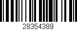 Código de barras (EAN, GTIN, SKU, ISBN): '28354389'