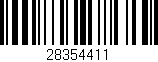 Código de barras (EAN, GTIN, SKU, ISBN): '28354411'