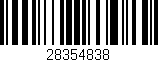 Código de barras (EAN, GTIN, SKU, ISBN): '28354838'